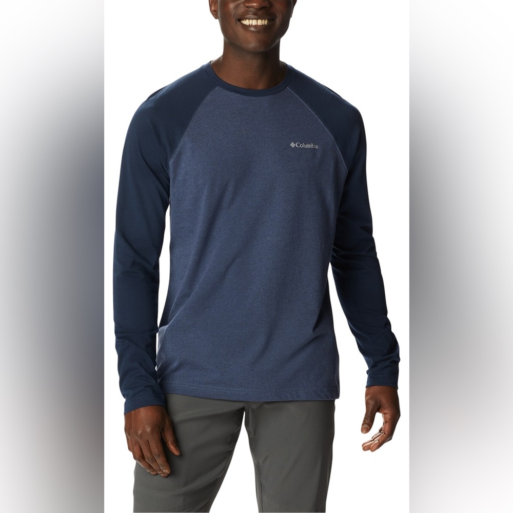 Columbia | Blue Omni-Wick‎ Long Sleeve Raglan Tee – Size M